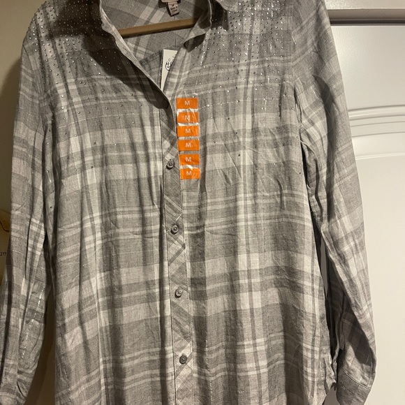 Como vintage Grey Medium button down shirt - Picture 1 of 2
